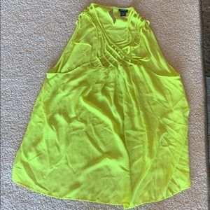 neon yellow tank top with straps